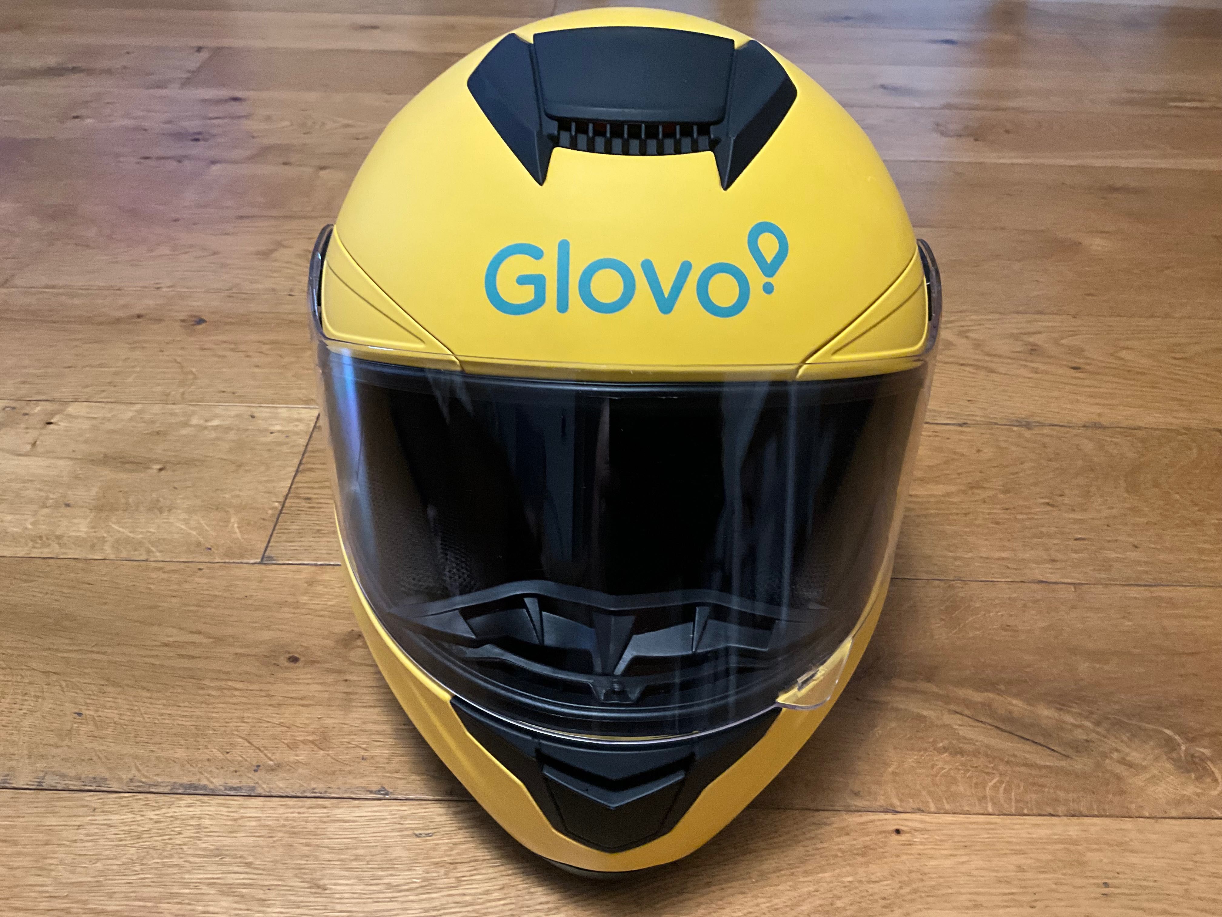 Kask kurierski Glovo