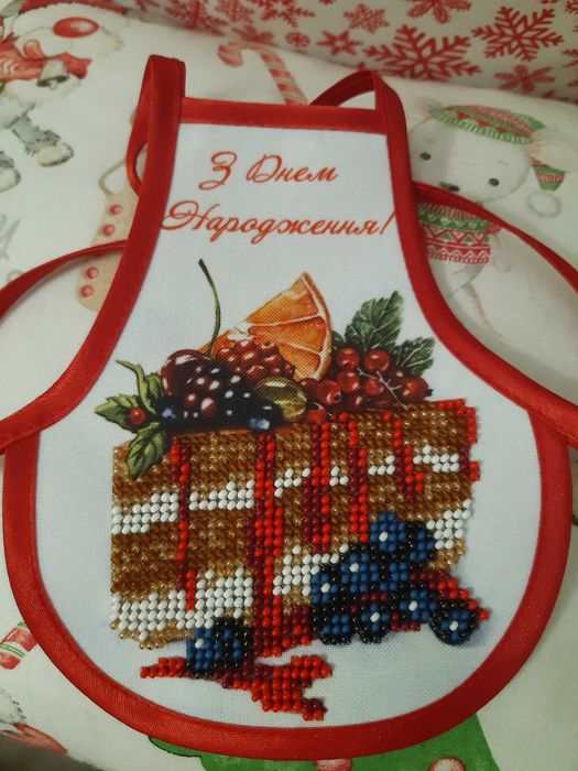 Фартушок на пляшку на День народження