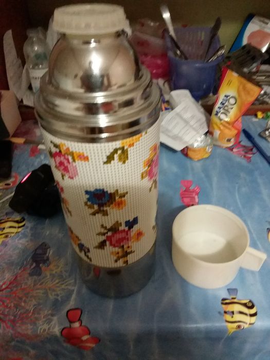 Новый советский термос с нержавейки на 1 литр.