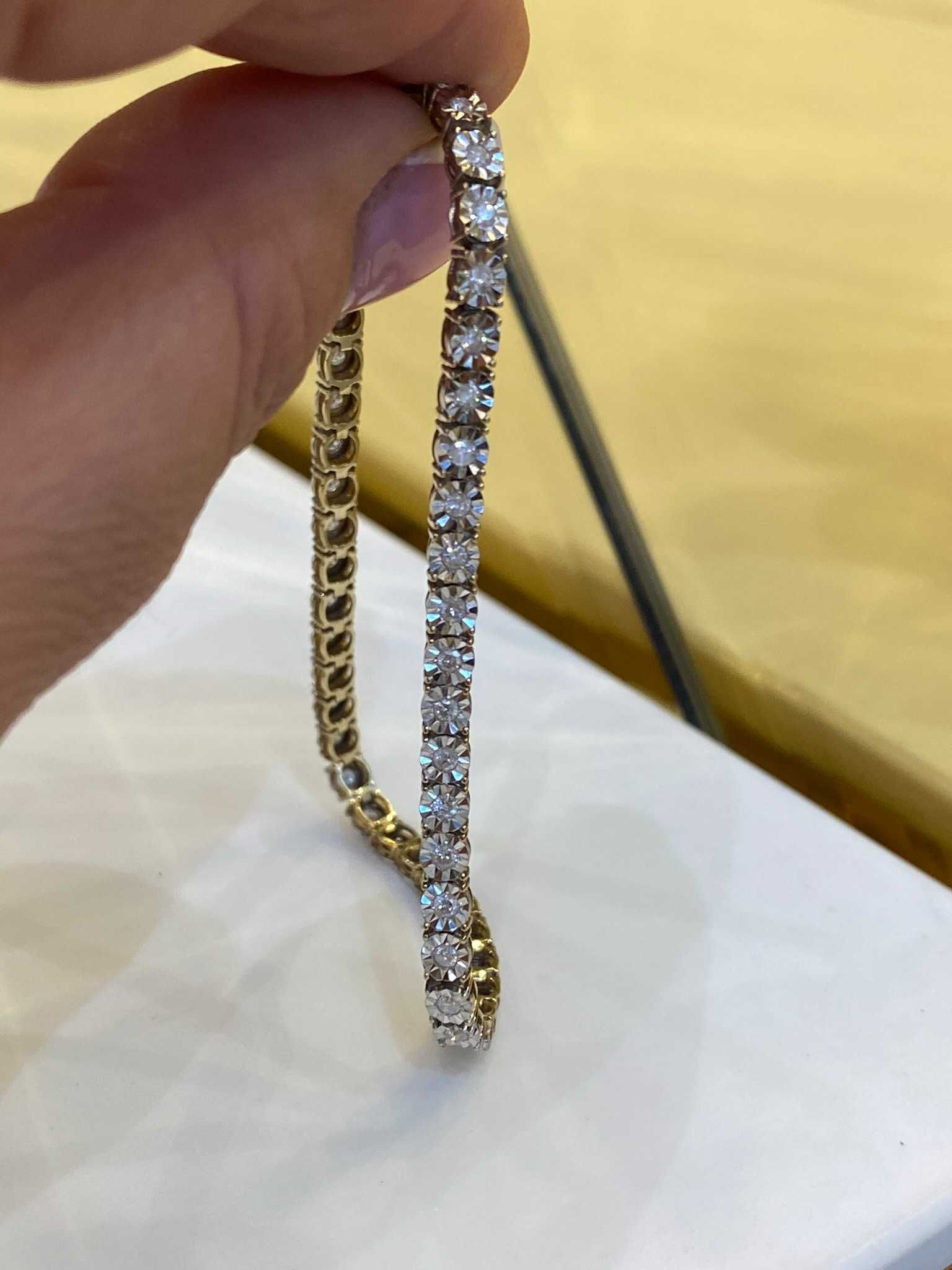 Bransoletka z diamentami 1.00 CT
