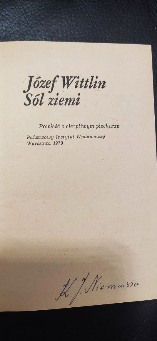 "Sól ziemi" Józef Wittlin