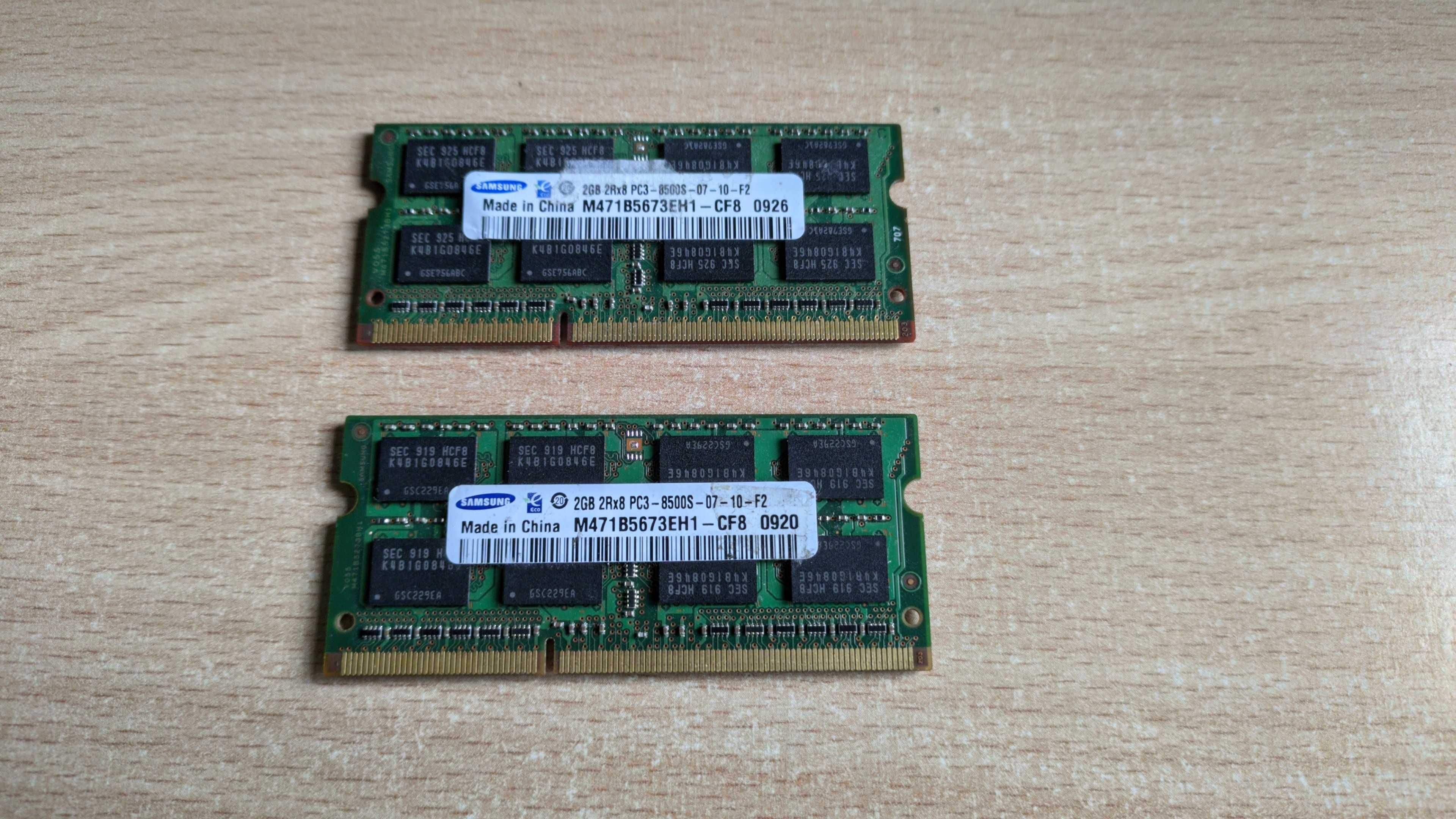 Pamięć RAM Samsung M471B5673EH1-CF8 2GB DDR3 1066 Łącznie 4GB