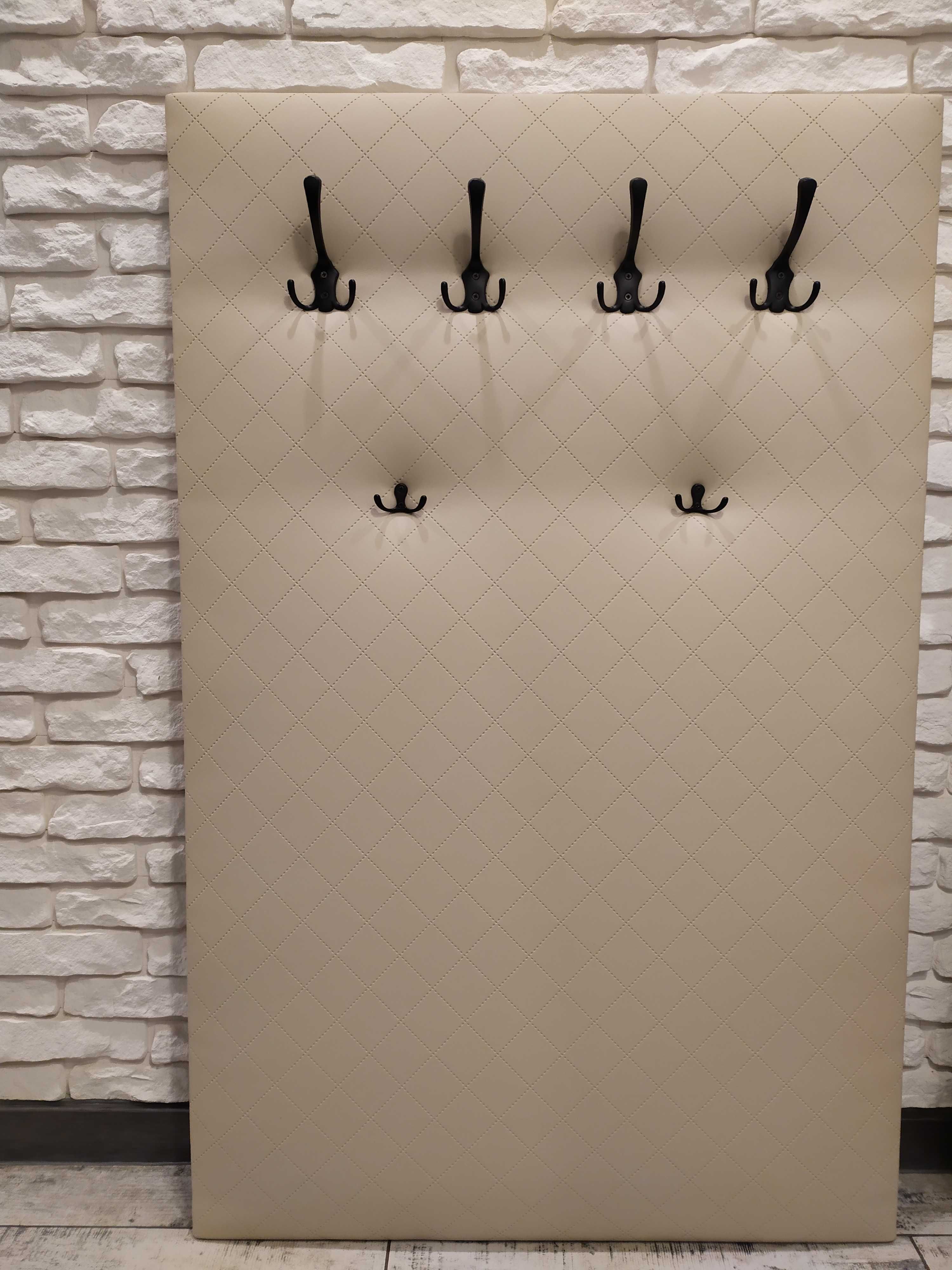 Garderoba panel tapicerowany wieszak ubraniowy
