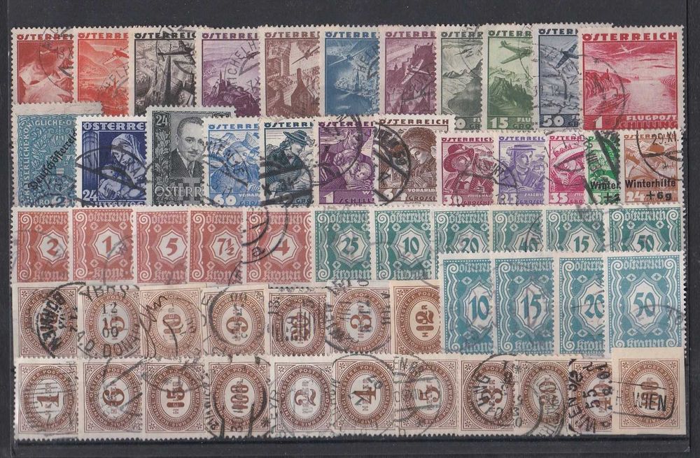 Austria. Stare znaczki, zestaw 1