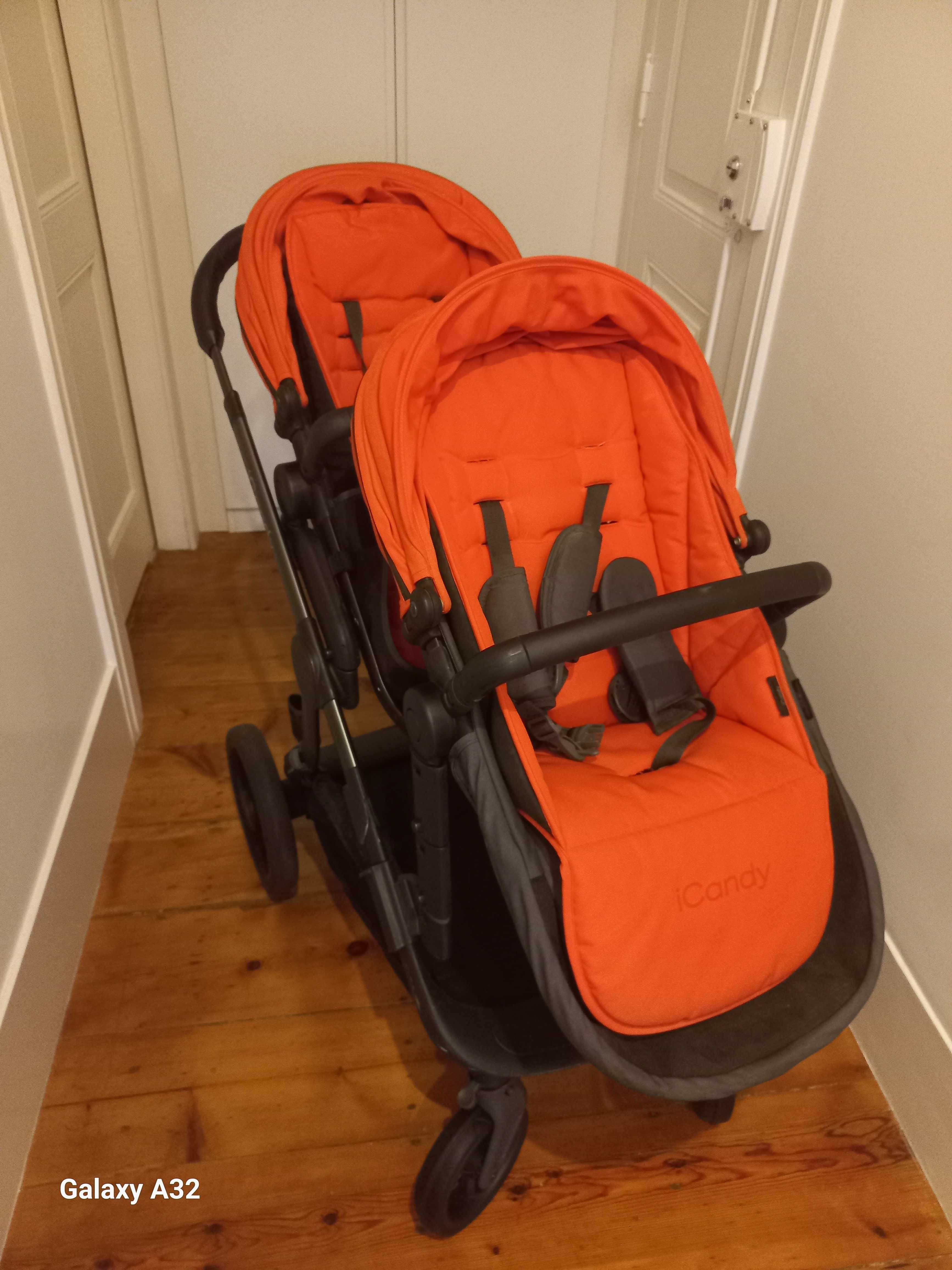 Carrinho de bebe para gémeos ou 2 crianças da iCandy