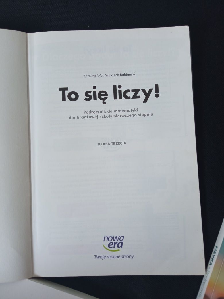 Książka do 3 klasy szkoły branżowej