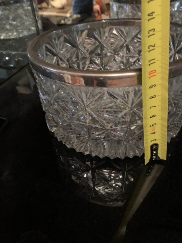 Шикарная хрустальная ваза, конфетница редкая времен ссср