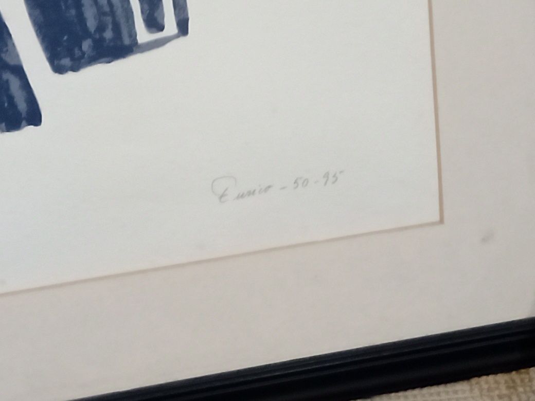 Serigrafia de Eurico Gonçalves, de grande formato