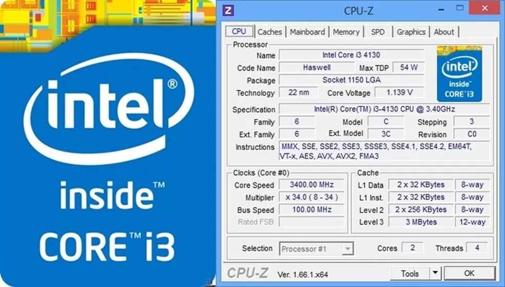 Процессор Intel Core i3-4130/4150/3.4/3.5/s1150