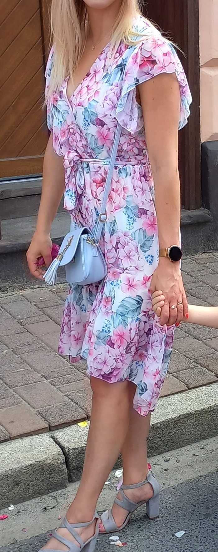 Sukienka Sorella Midi S chrzciny, wesele, okazja, na co dzień
