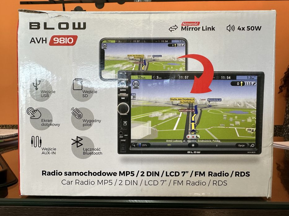Auto radio Blow  - AVH-9810+BVS-544