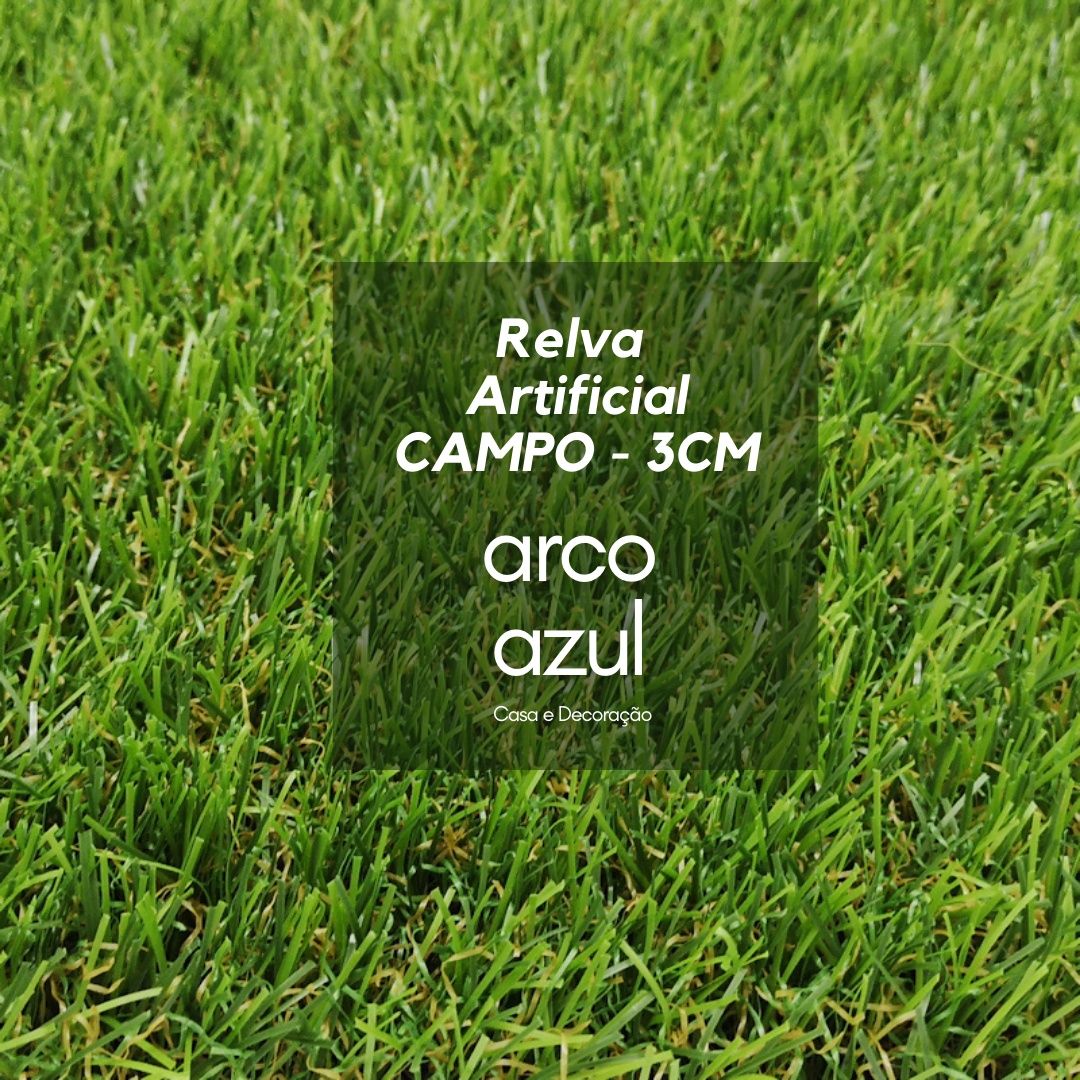 Relva Campo - 3cm - Melhor Preço Qualidade By Arcoazul