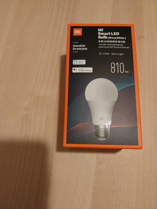 Lampada Mi Smart LED Bulb Branco Quente 2700K 8W 810lm E27