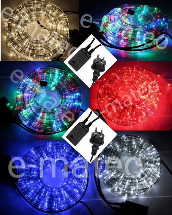 WĄŻ LED  ŚWIETLNY Zewnętrzny 20m