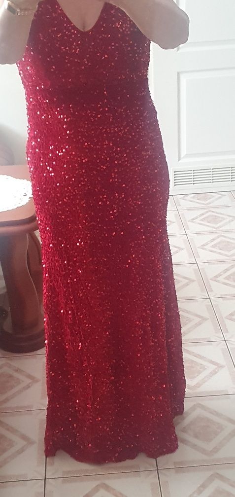 Sukienka elegancka z brokatem