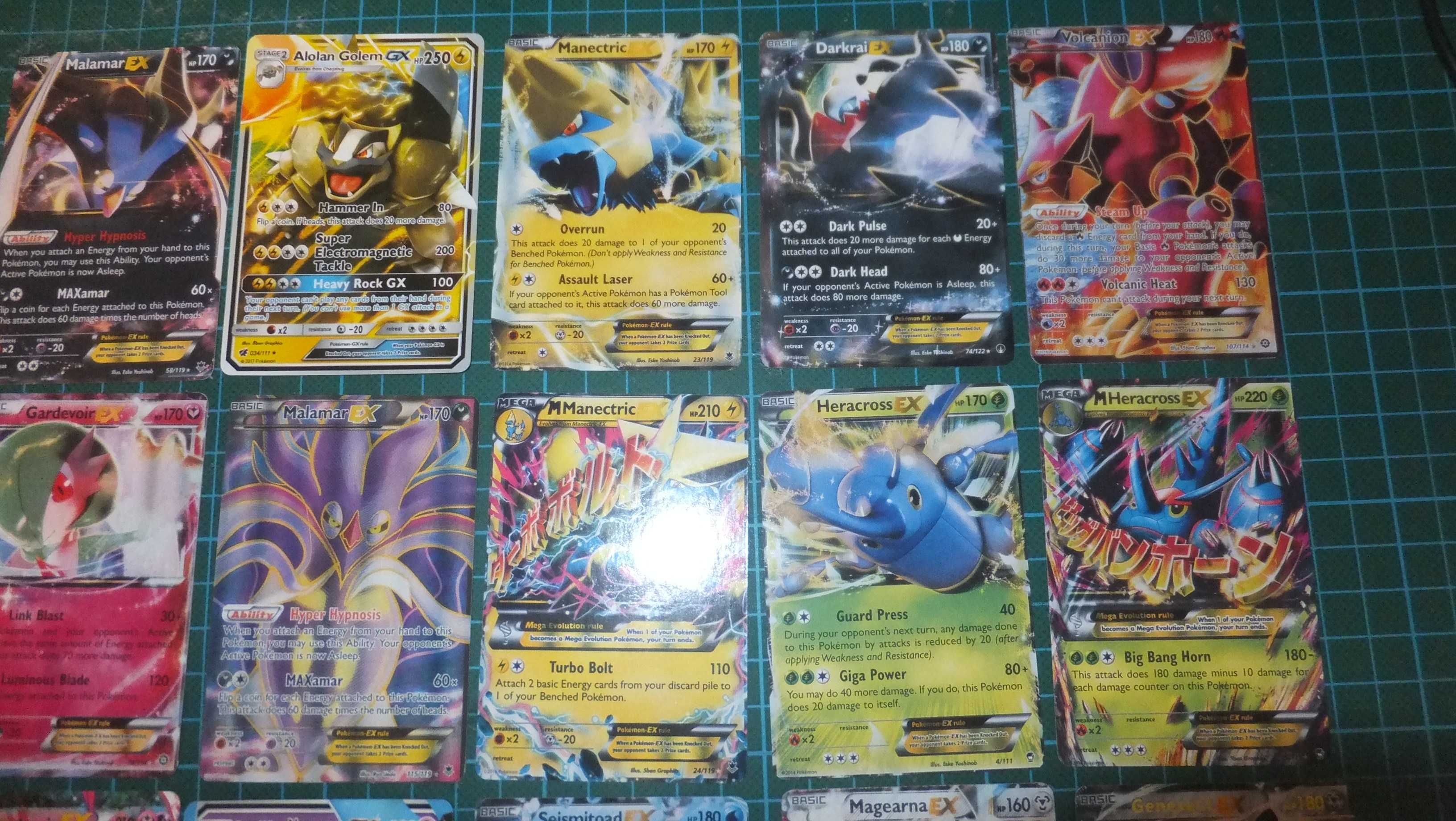 Conjunto Cartas Pokémon (não oficiais)