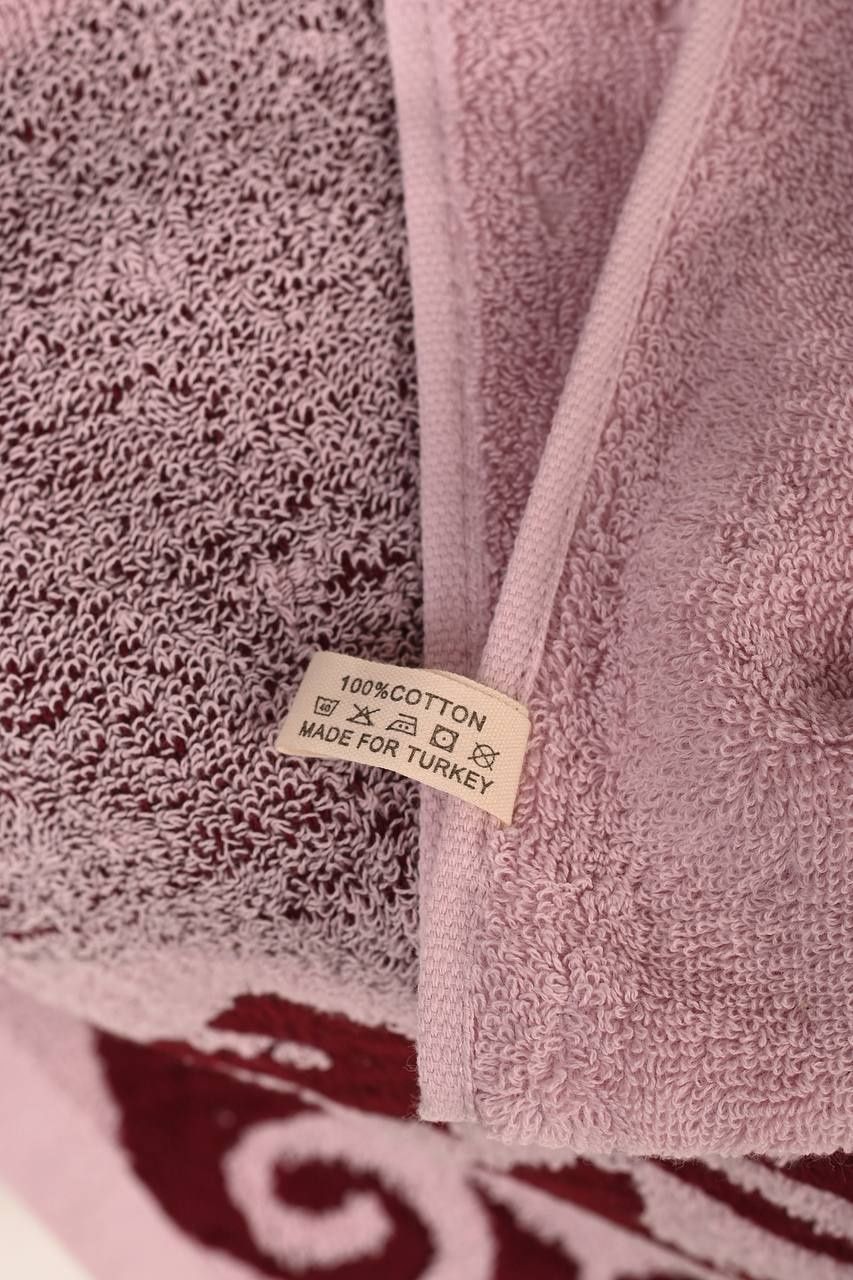 Рушник сауна, махра, рожевого кольору, 160 × 80см.