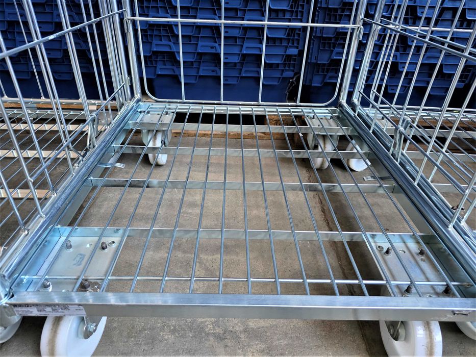 Wózek Kosz Magazynowy Transportowy Kurierski Siatkowy Rollkontener