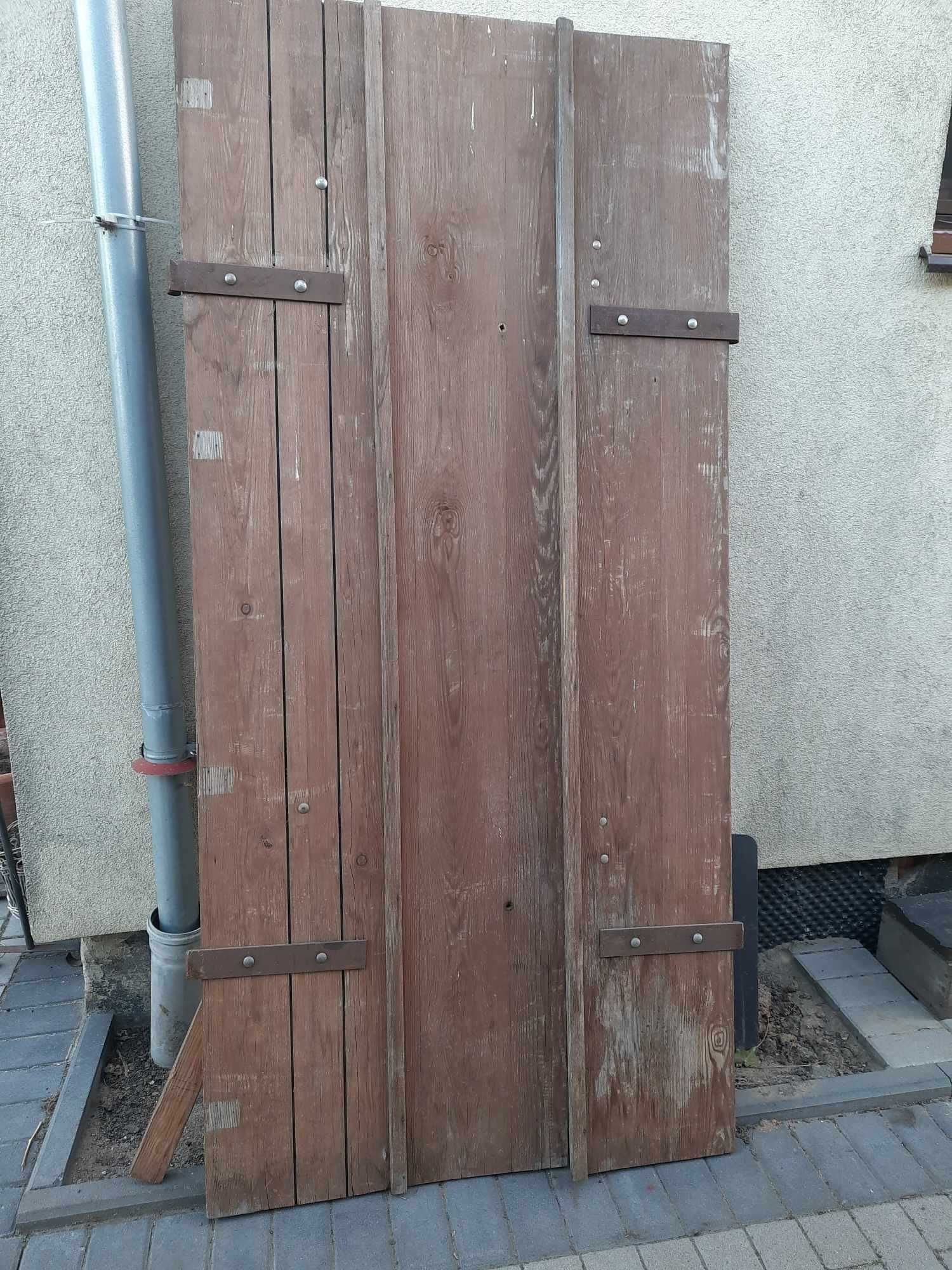 Drzwi Okiennica żaluzja drewniana drzwiowa