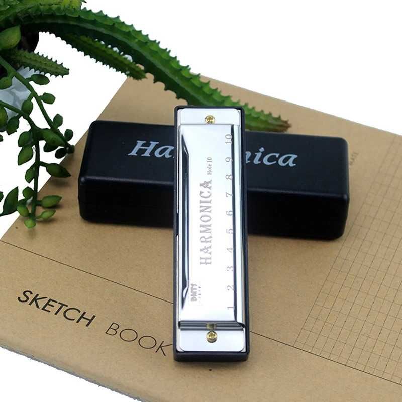 Губная гармошка Harmonica BMT1 серебристого цвета