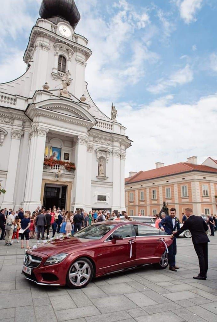 Mercedes CLS AMG samochód do ślubu auto do ślubu limuzyna