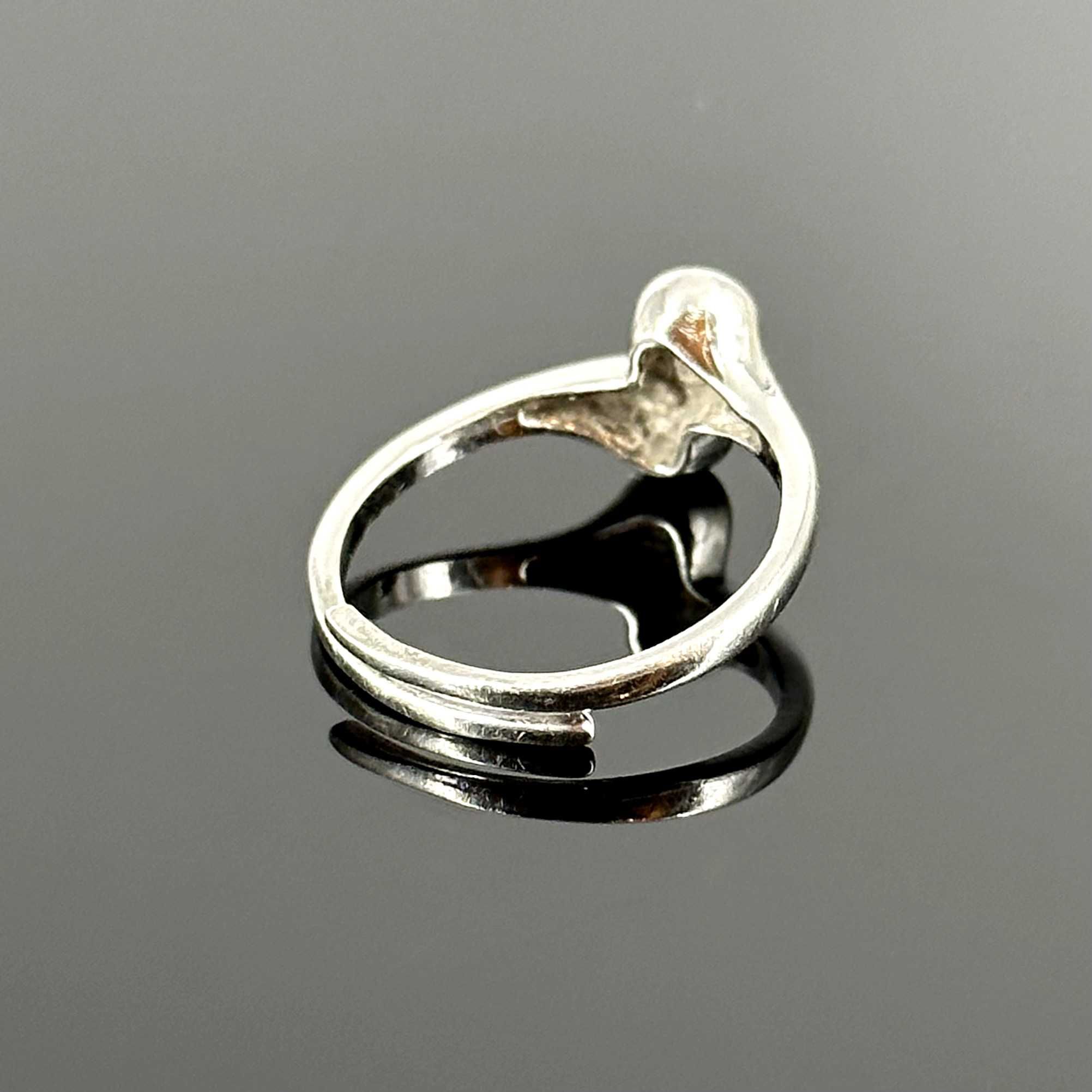 Srebro - Srebrny pierścionek z Onyksem - próba srebra 925