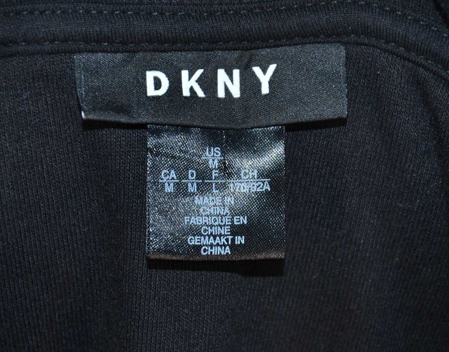 DKNY Logo Cekiny Bluza Damska M Oryginalna Super Stan Bawełna