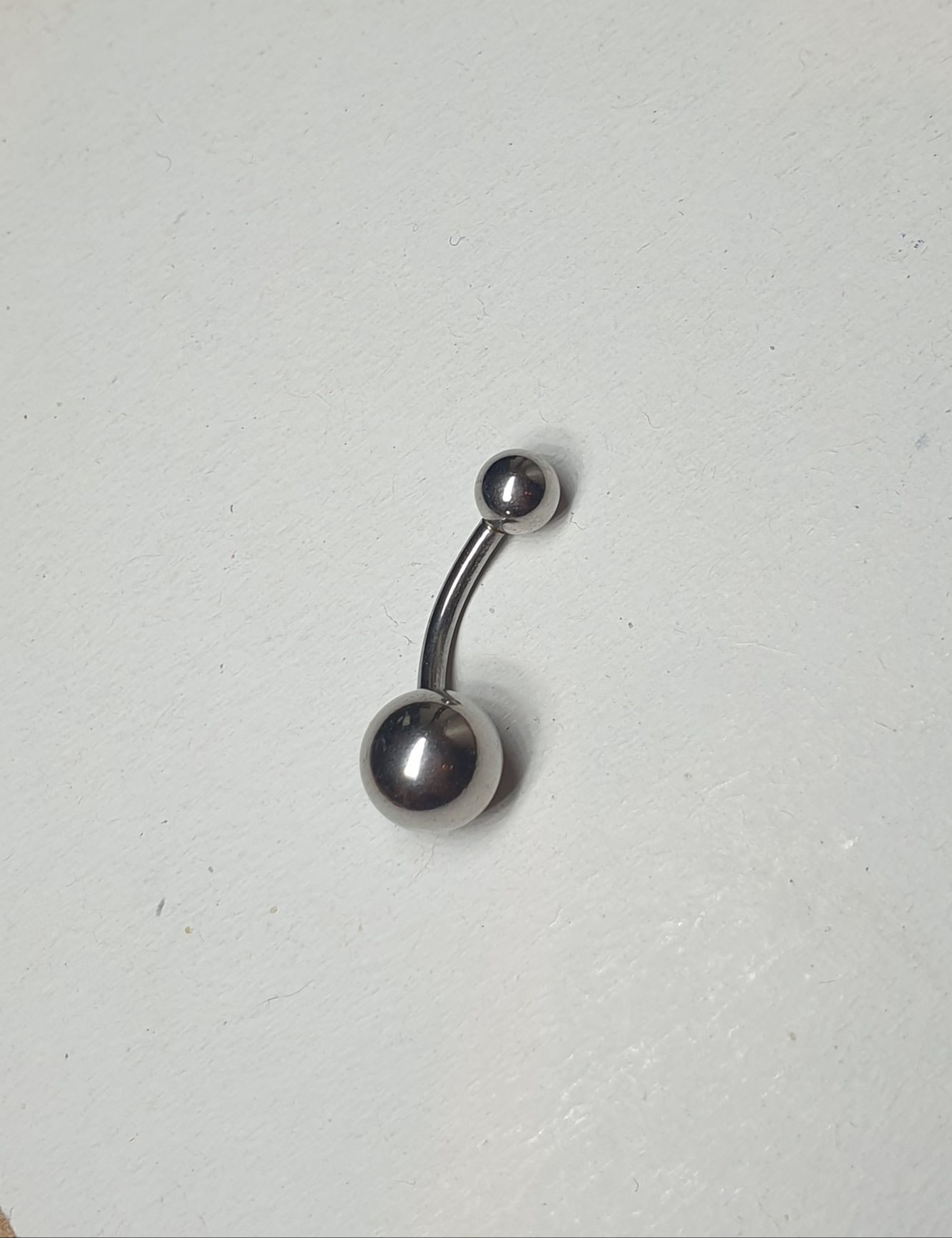 Kolczyk do pępka 1.6mm/12mm tytan