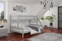 Двухъярусная, трехспальная, деревянная кровать АТЛАНТА, ящики, матрасы