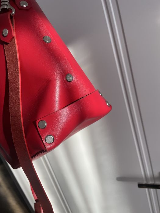 Сумка сумочка червона шкіряна шкіра