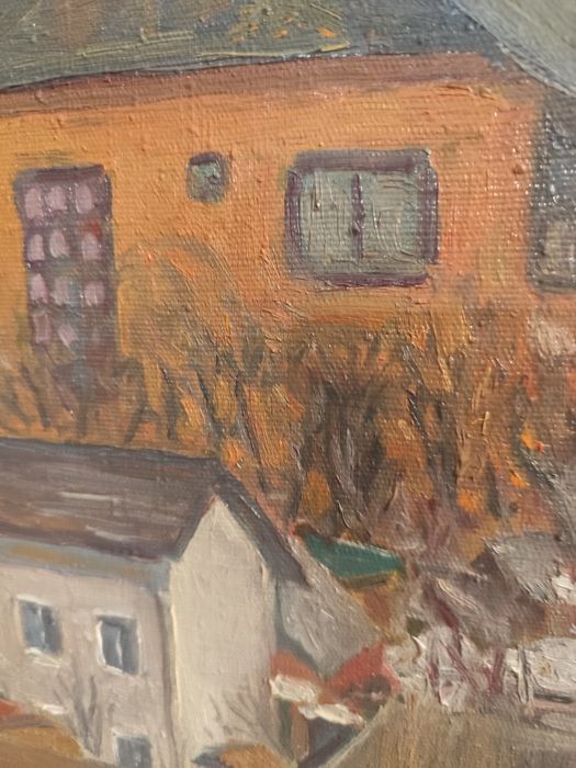 Потрясающая картина. "Предвесеннее утро". Холст. Масло. 50*40 см