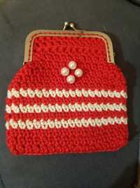 Porta moedas de crochet