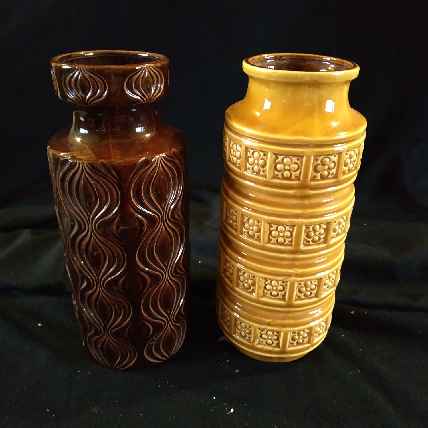 Brązowy Wazon ceramiczny w.germany sygnatura 285-30