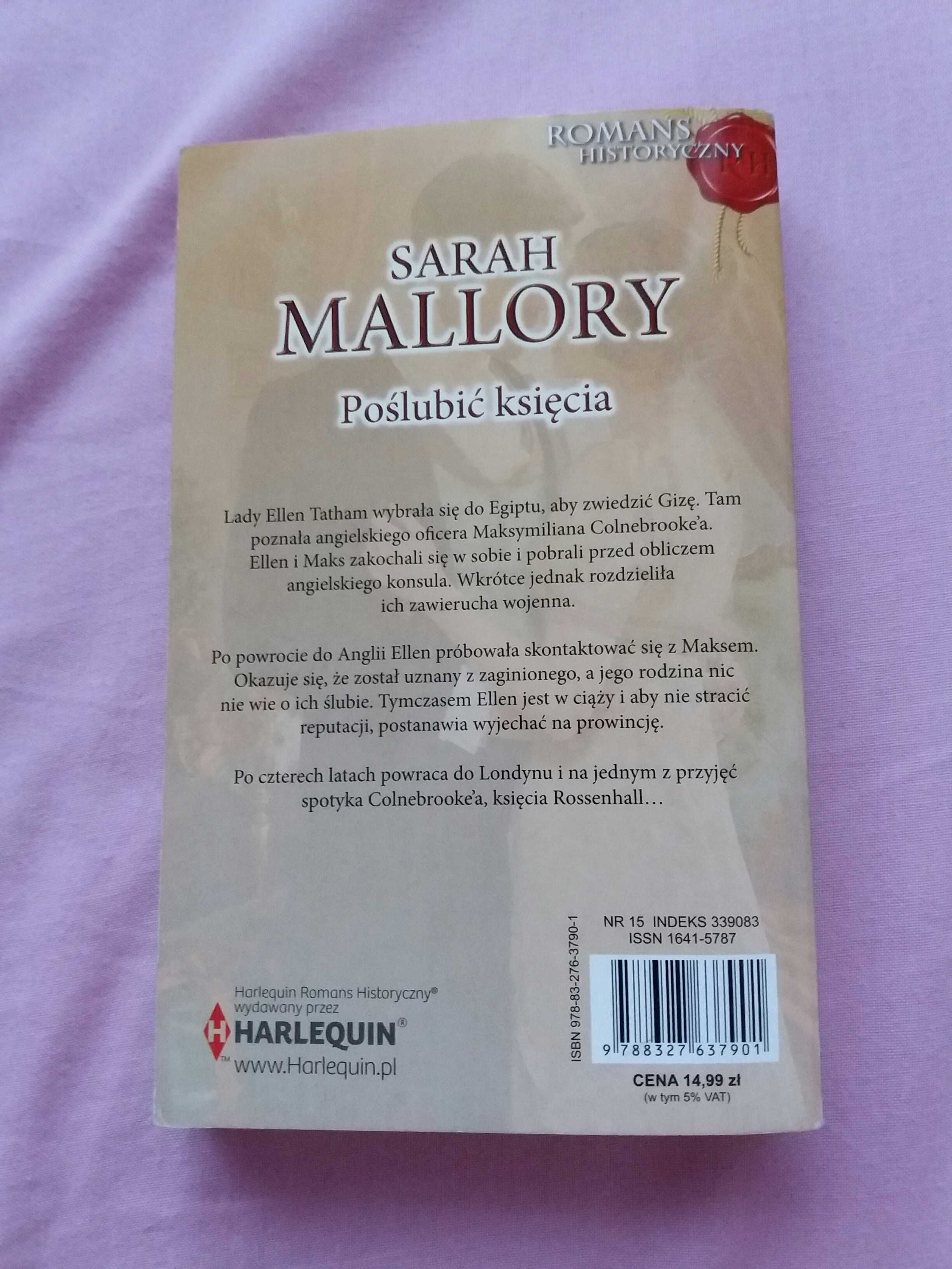 Poślubić Księcia Sarah Mallory romans historyczny bdb