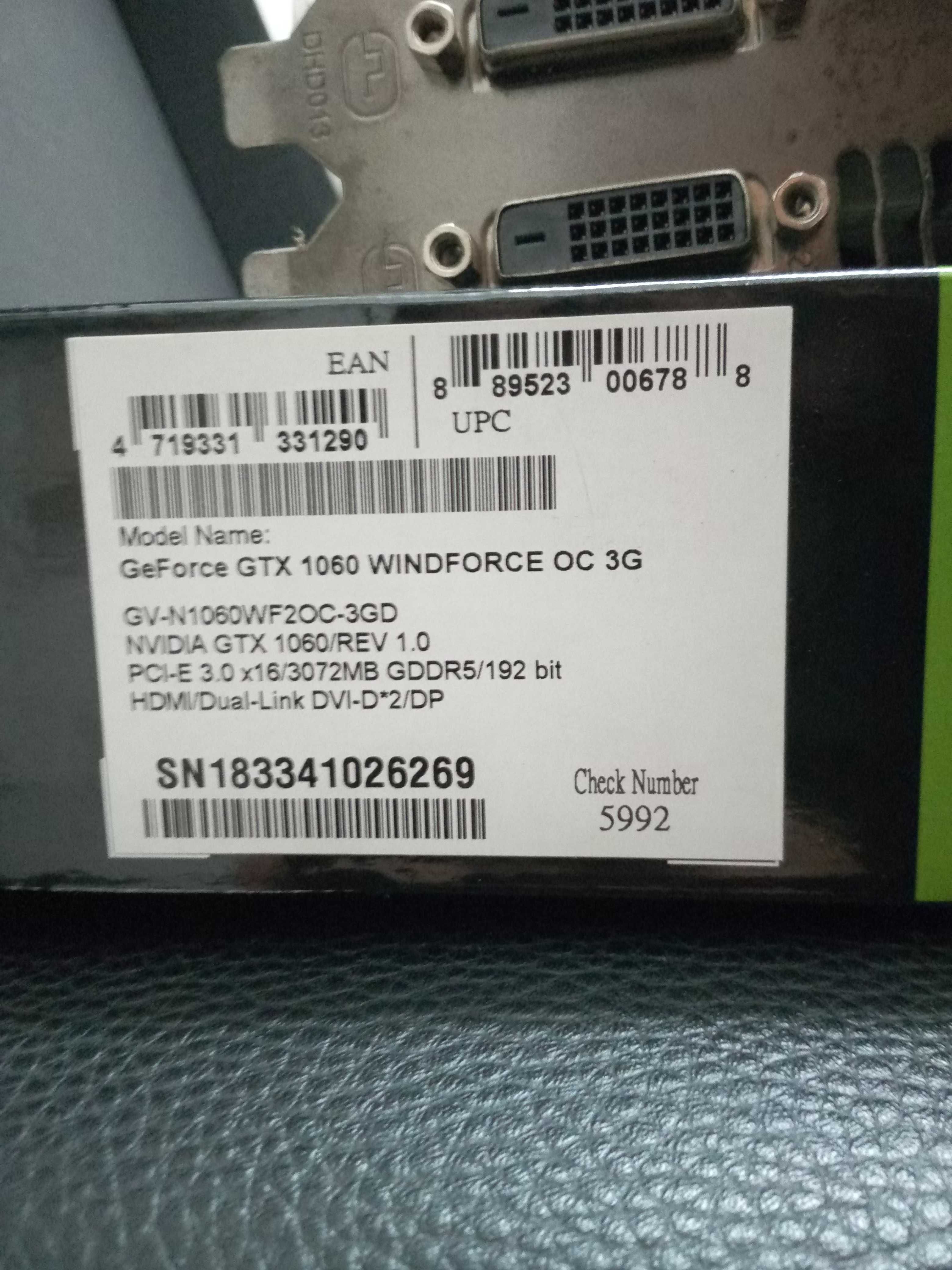 Grafica GTX1060 3Gb