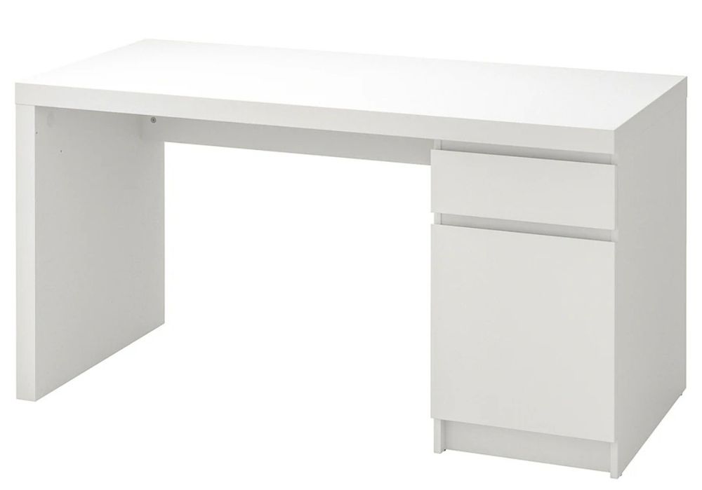 Secretária MALM branca, ikea
