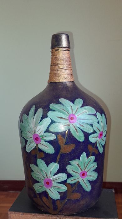 Garrafão artesanato pintado à mão