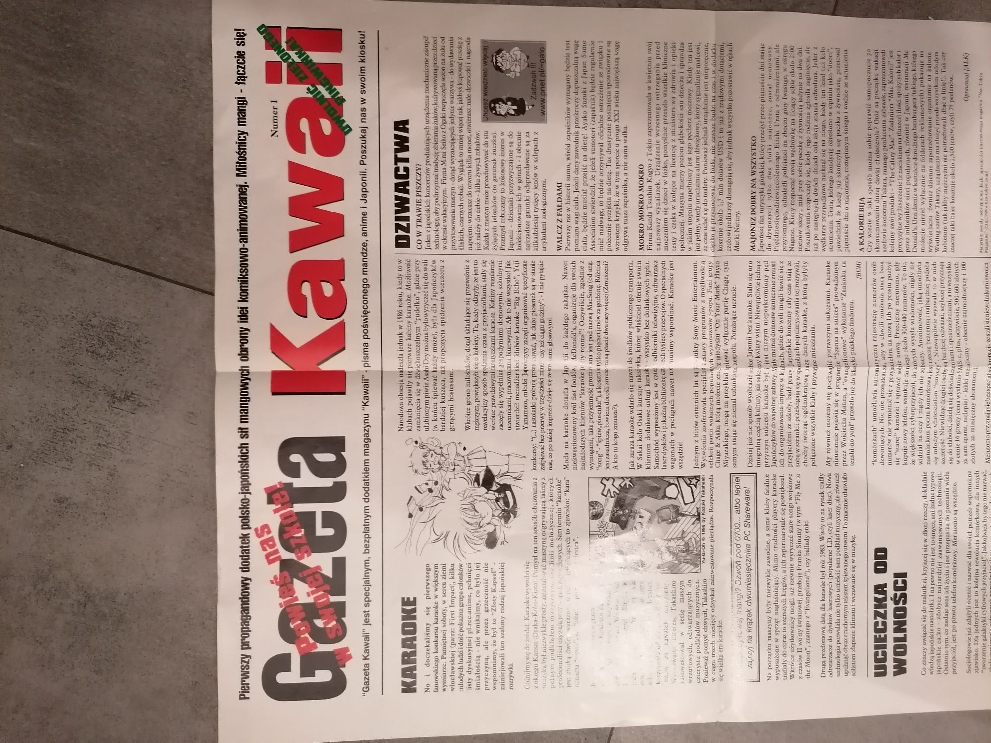 Plakat, Top Manga, Gazeta Kawaii nr1.