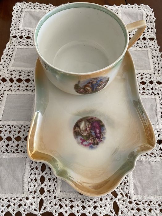 Conjunto Prato e Chavena Vista Alegre