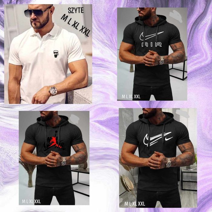 Koszulki męskie polo i z kapturem