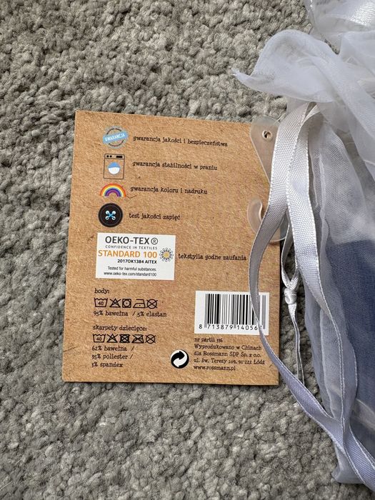 Zestaw upominkowy body i skarpetki niemowlęce