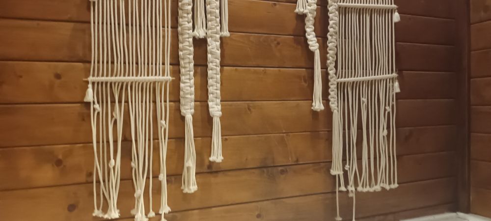 Painel decorativo em Macramé