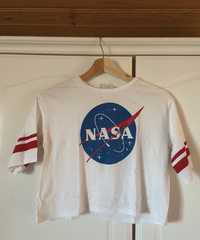 T-shirt branca estampa nasa