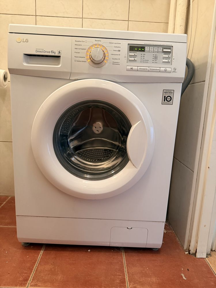 Pralka LG Inwerter 6kg bardzo cicha 56/74dBA 1200 obrotów A+++
