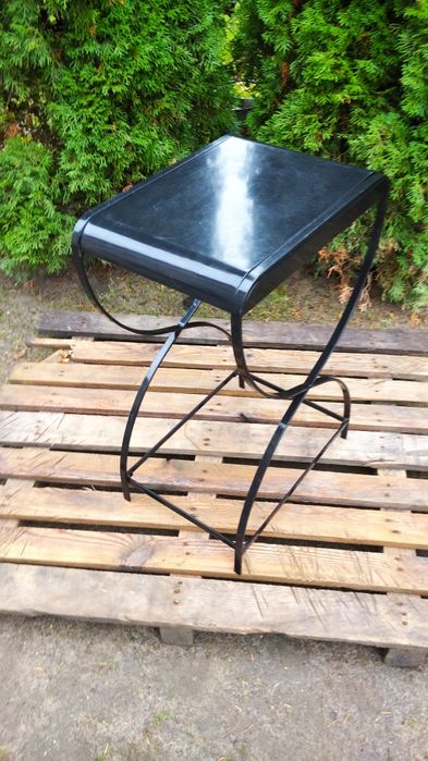 stolik boczny biórko stolik pomocniczy stalowy designerski