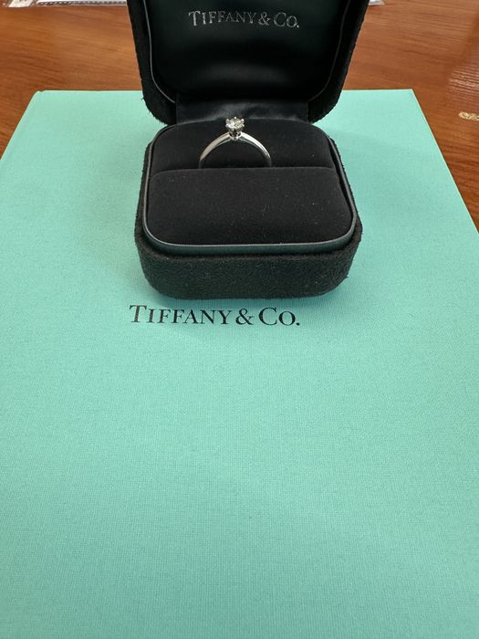 Платинова обручка Tiffany 0,29 карата оригінал