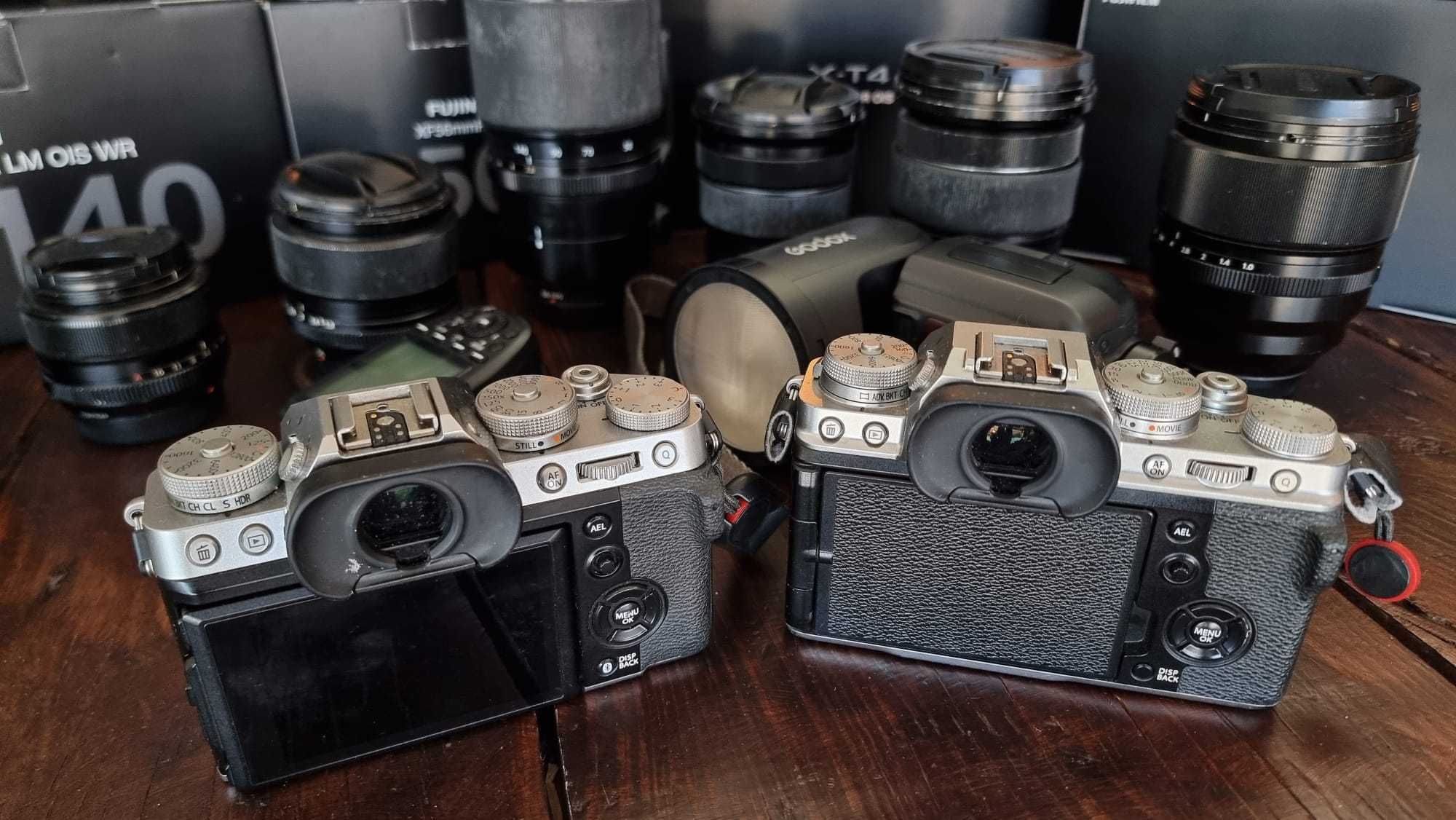 Fuji kit com várias lentes
