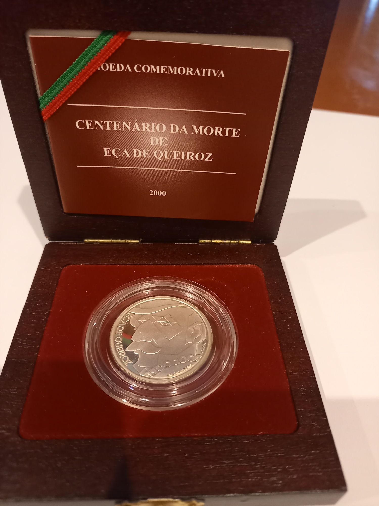 Moeda 500$00 Proof - Centenário da morte de Eça de Queiroz