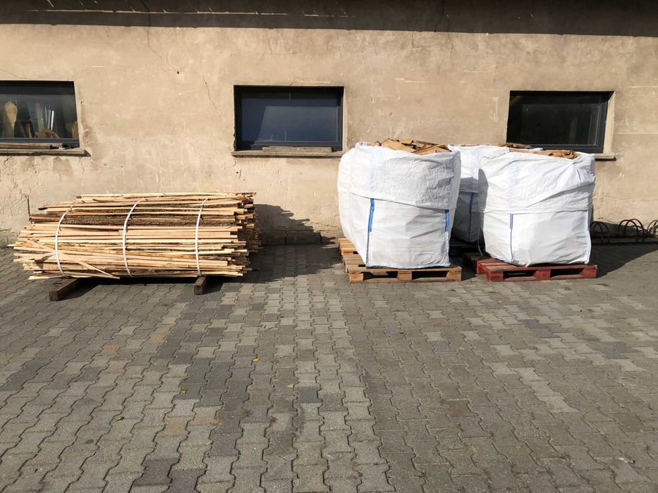 Drewno Opałowe Dębowe pocięte Opał po suszarni Dąb Big Bag 1m3