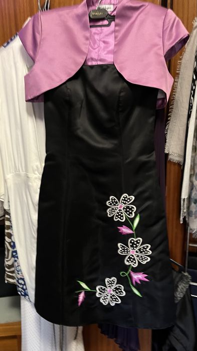 Vestido cetim de festa